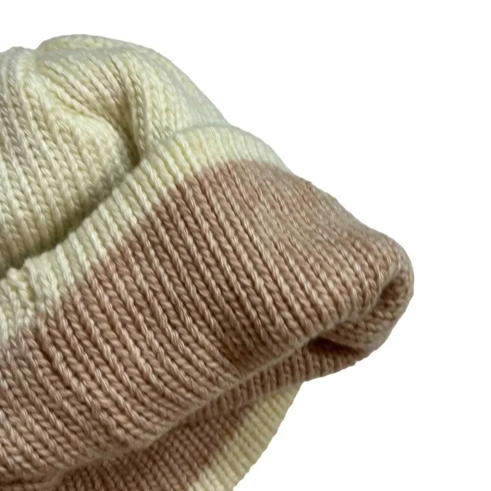 Hat Attack Reversible‎ Tipped Beanie Natural New